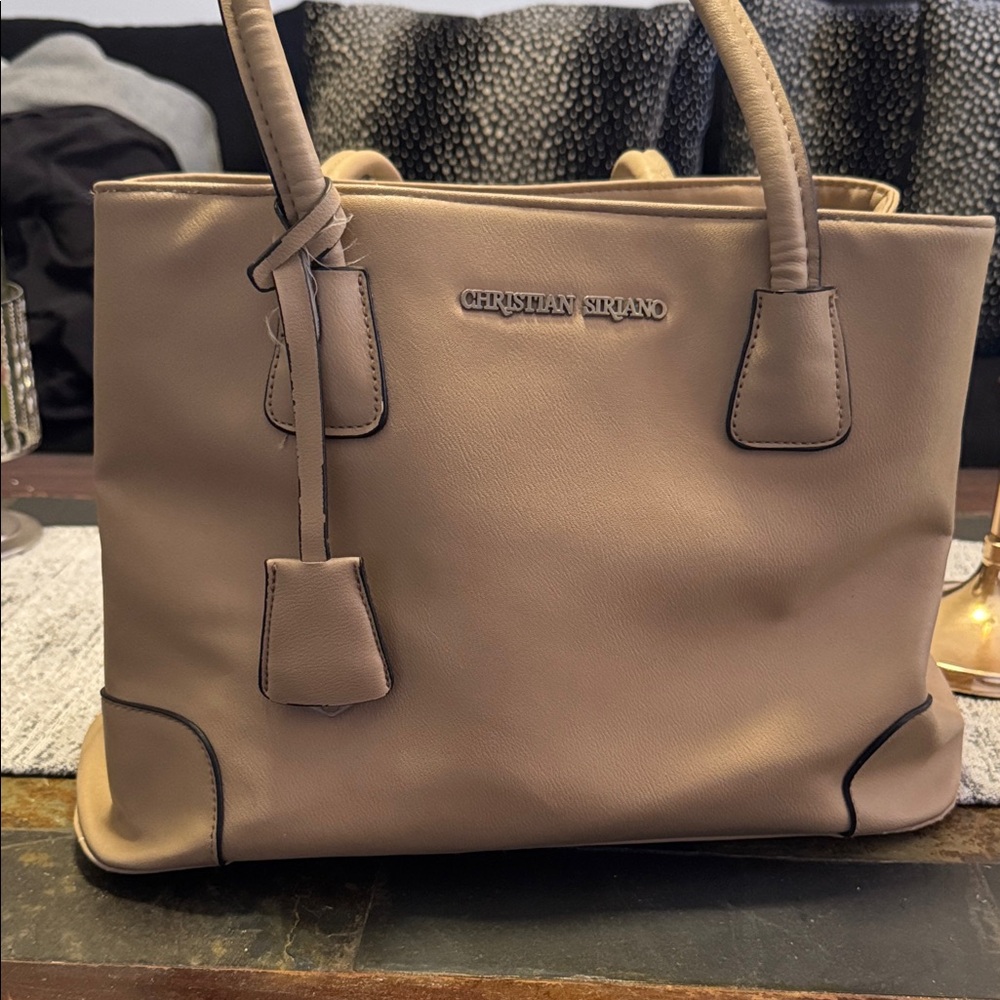 Christian Siriano Taupe Tote Bag